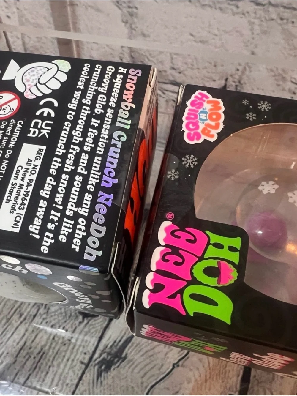 BNIB! RARE SnowGlobe Groovy the Dohman + NeeDoh SnowBall Crunch